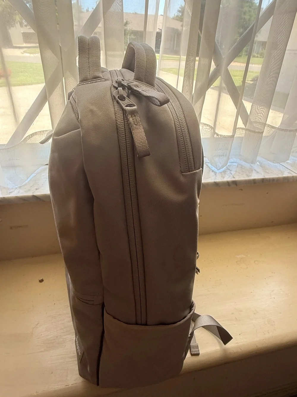 lululemon athletica Gray Double-Zip Backpack